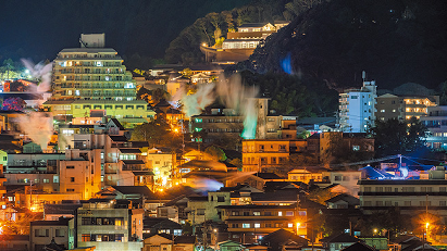 Kannawa Onsen Steam Illumination