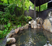 The onsen located outside