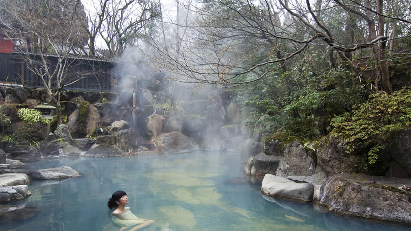 Enjoying Onsen!