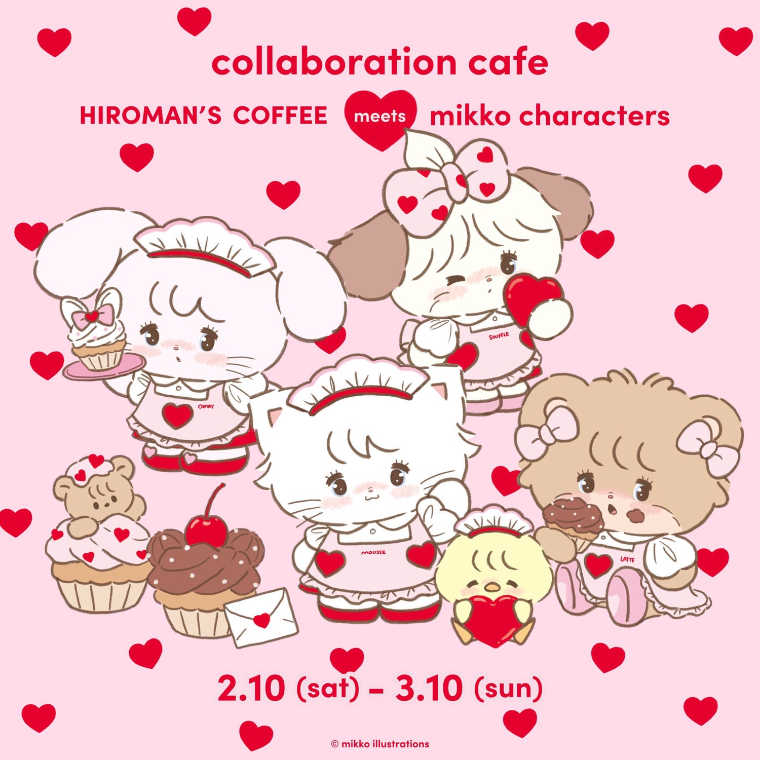 mikko illustrations HIROMAN'SCOFFEE キャミー - ストラップ